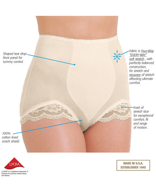 Rago Shapewear Panty Brief Light Shaping Beige 3x Plus Undergarments - Tophatter Daily Deals