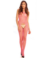 Rene Rofe Industrial Net Suspender Bodystocking Pink O-s Default Title Undergarments - Tophatter Daily Deals