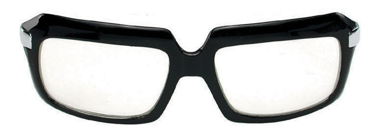 Glasses 80s Scratcher Black Clear Costume Glasses & Eyewear - Tophatter Daily Deals