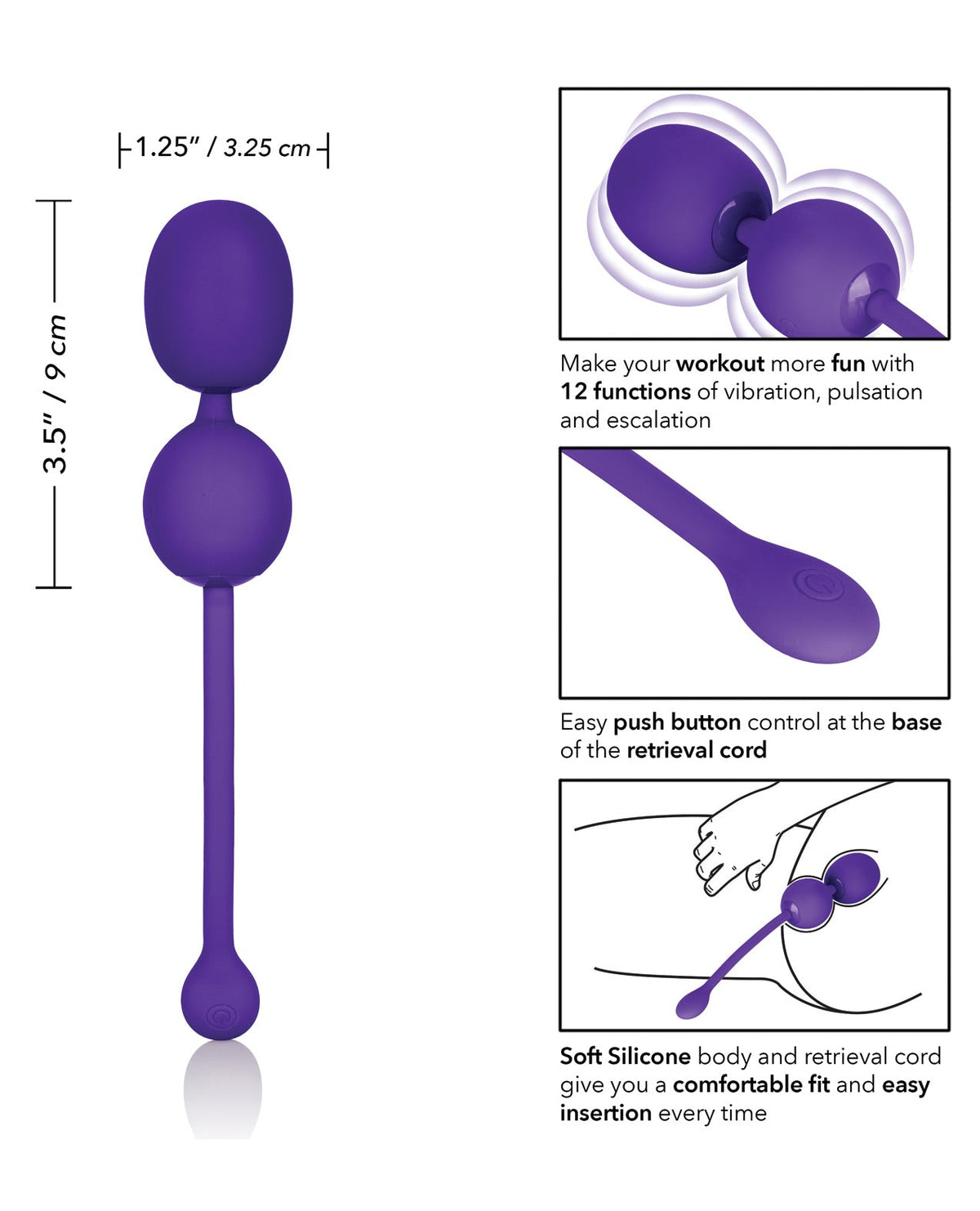 Rechargeable Dual Kegel - Purple Sexual Enhancers - Tophatter Daily Deals