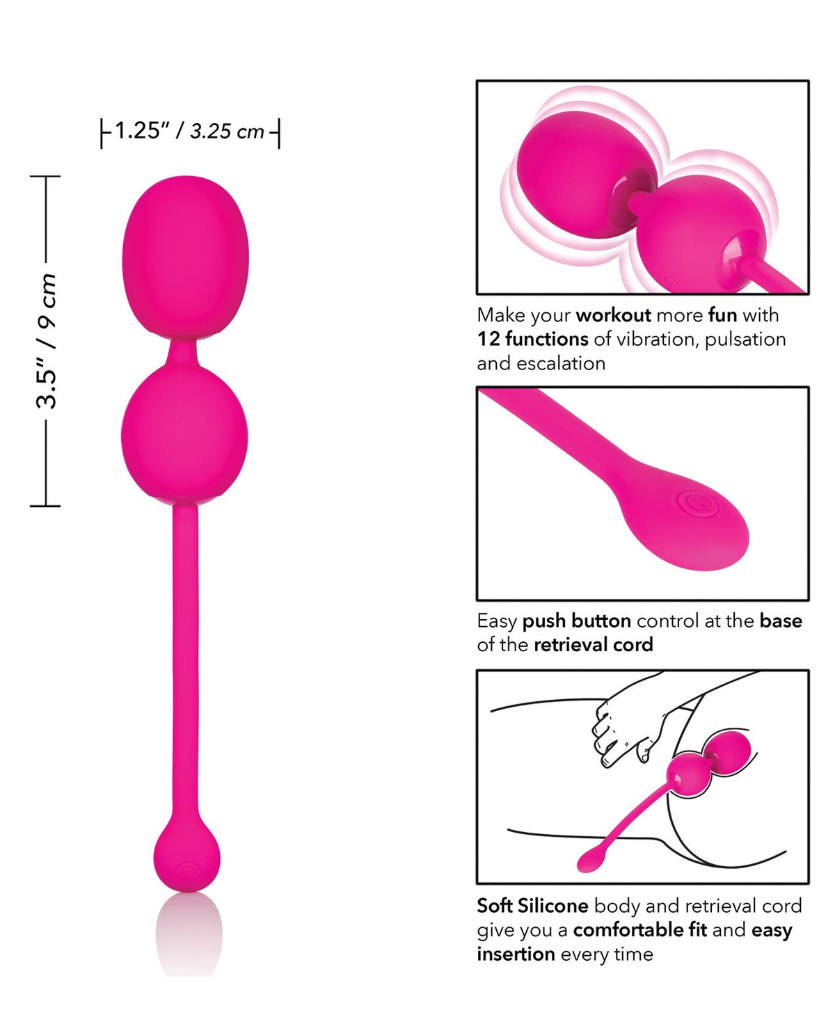 Rechargeable Dual Kegel - Pink Sexual Enhancers - Tophatter Daily Deals