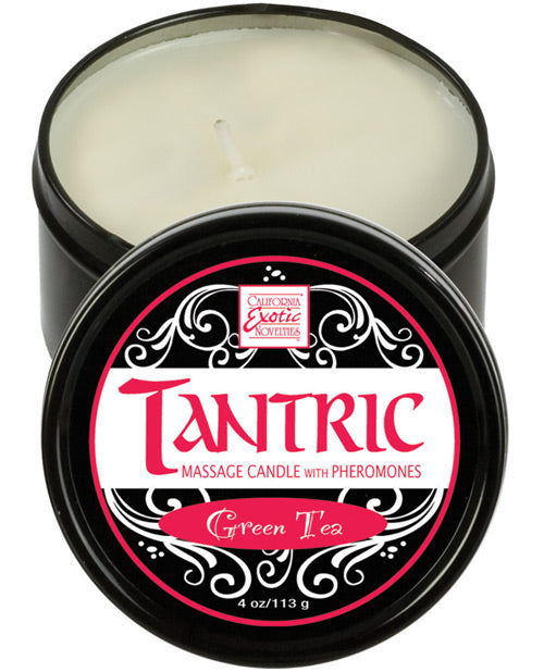 Tantric Soy Candle W-pheromones - Green Tea Default Title Setting The Mood - Tophatter Daily Deals