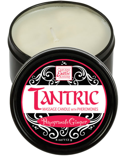 Tantric Soy Candle W-pheromones - Pomegranate Ginger Default Title Setting The Mood - Tophatter Daily Deals