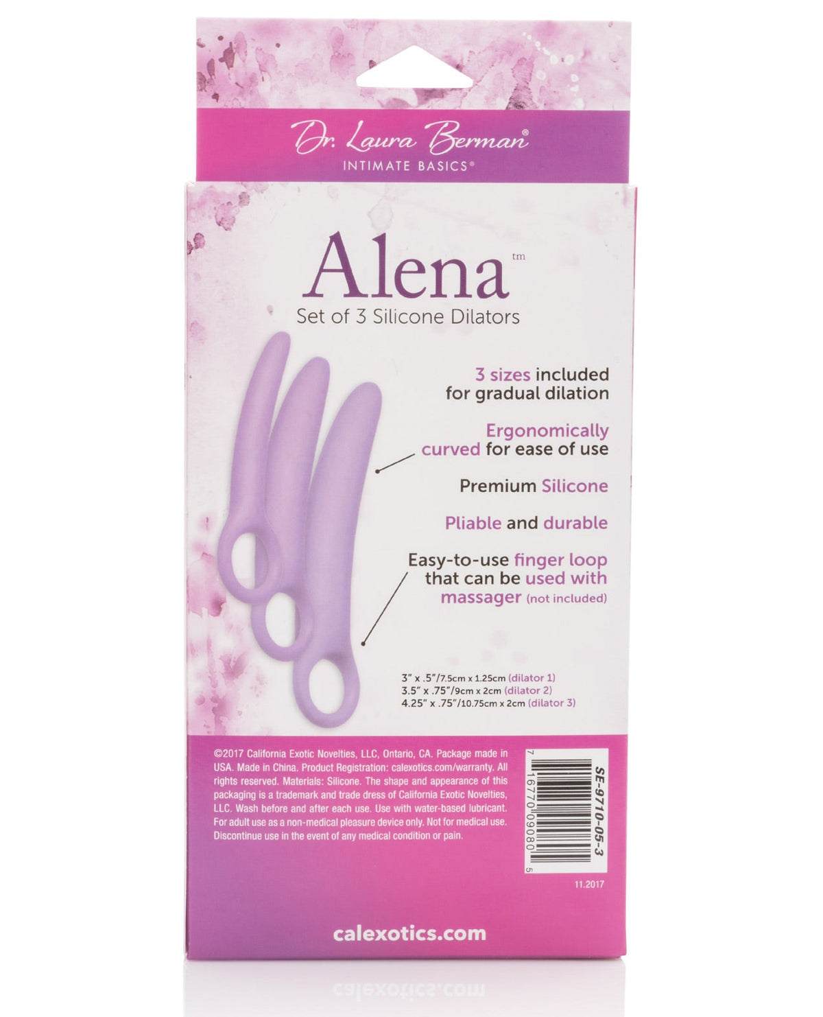 Dr. Laura Berman Alena Silicone Dilators - Set Of 3 Sexual Enhancers - Tophatter Daily Deals