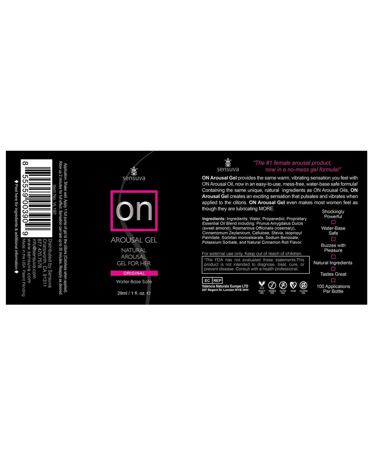 On For Her Arousal Gel Original - 1 Oz Sexual Enhancers - Tophatter Daily Deals
