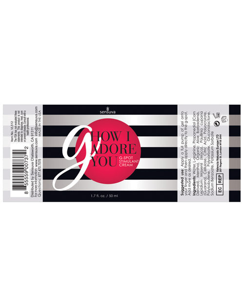 Sensuva G How I Adore You - 1.7 Oz Sexual Enhancers - Tophatter Daily Deals