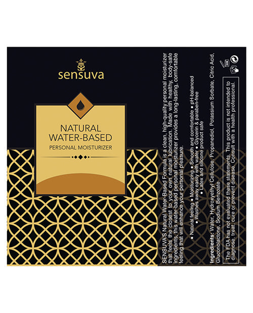 Sensuva Natural Water Based Personal Moisturizer - 1.93 Oz Salted Caramel Lubes - Tophatter Daily Deals