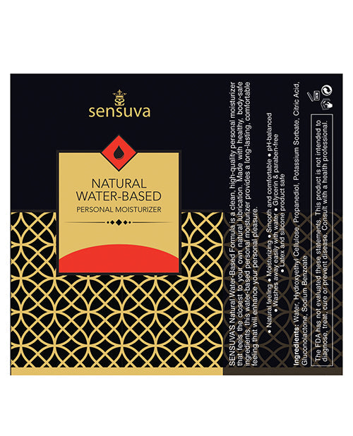 Sensuva Natural Water Based Personal Moisturizer - 1.93 Oz Strawberry Lubes - Tophatter Daily Deals