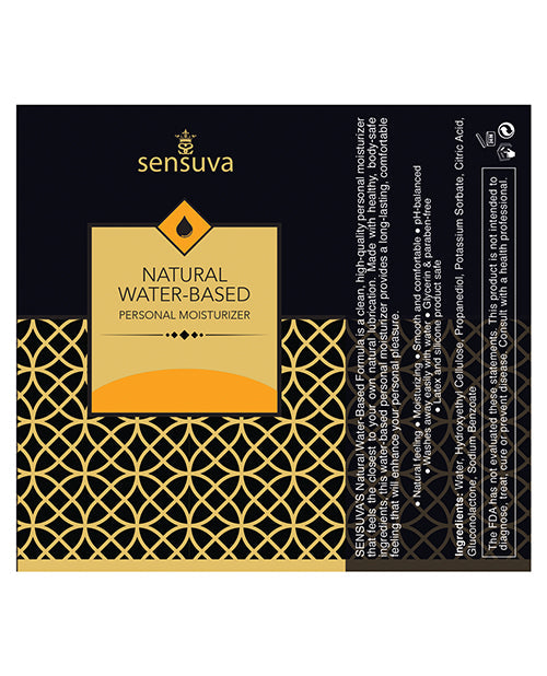 Sensuva Natural Water Based Personal Moisturizer - 4.23 Oz Butter Rum Lubes - Tophatter Daily Deals