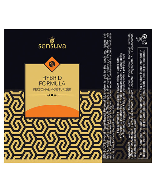 Sensuva Hybrid Personal Moisturizer - 1.93 Oz Orange Creamsicle Lubes - Tophatter Daily Deals