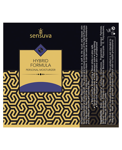 Sensuva Hybrid Personal Moisturizer - 4.23 Oz Blueberry Muffin Lubes - Tophatter Daily Deals