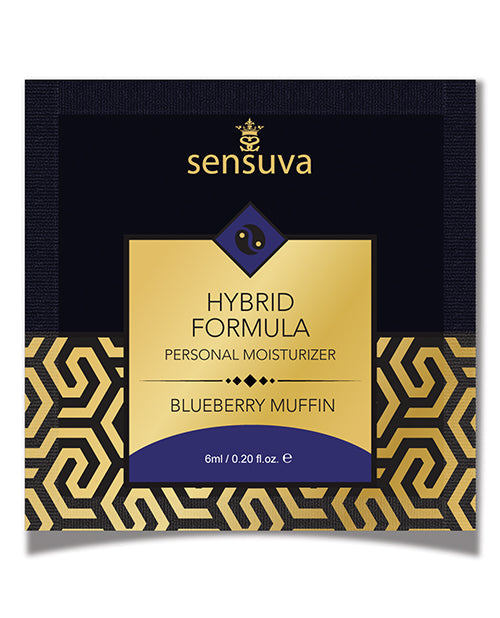 Sensuva Hybrid Personal Moisturizer Single Use Packet - 6 Ml Blueberry Muffin Default Title Lubes - Tophatter Daily Deals