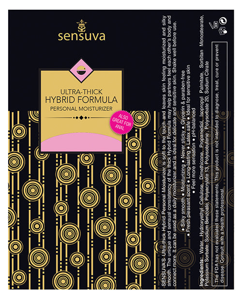 Sensuva Ultra Thick Hybrid Personal Moisturizer - 3.38 Oz Cotton Candy Lubes - Tophatter Daily Deals