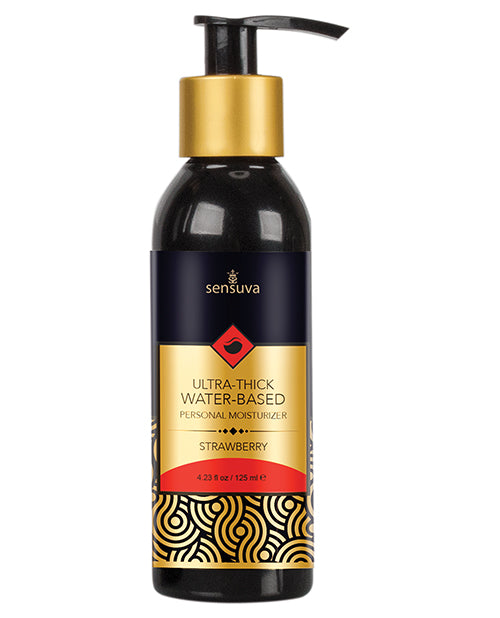 Sensuva Ultra Thick Water Based Personal Moisturizer - 4.23 Oz Strawberry Default Title Lubes - Tophatter Daily Deals
