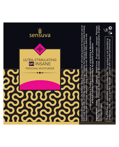 Sensuva Ultra Stimulating On Insane Personal Moisturizer - 1.93 Oz Unscented Lubes - Tophatter Daily Deals