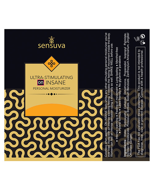 Sensuva Ultra Stimulating On Insane Personal Moisturizer - 8.12 Oz Butter Rum Lubes - Tophatter Daily Deals