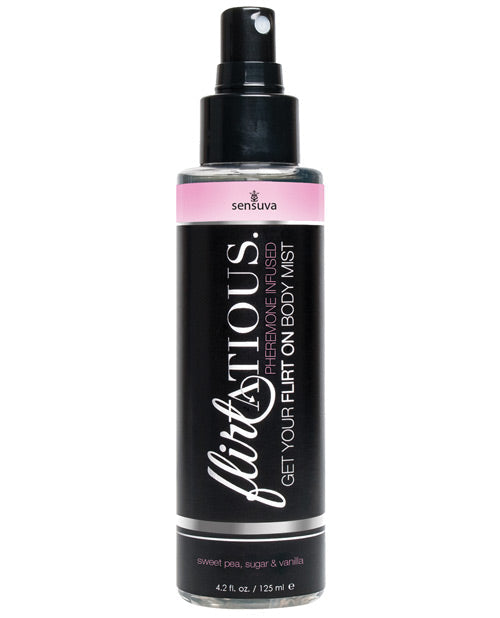 Sensuva Flirtatious Body Mist W-pheromones - 4.2 Oz Vanilla-sugar-sweet Pea Default Title Setting The Mood - Tophatter Daily Deals