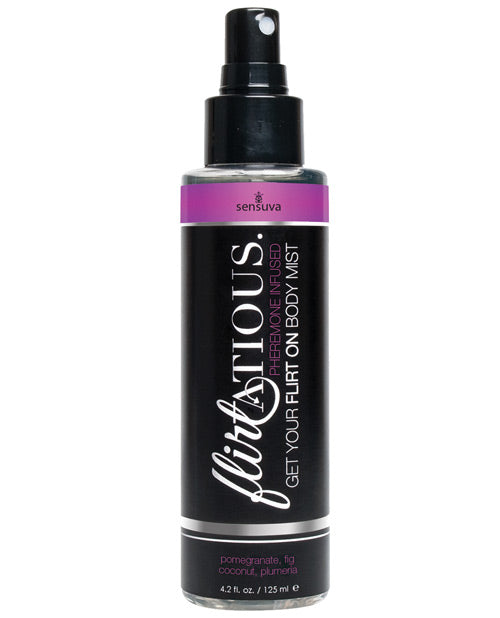 Sensuva Flirtatious Body Mist W-pheromones - 4.2 Oz Pomegranate-fig-coconut-plumeria Default Title Setting The Mood - Tophatter Daily Deals