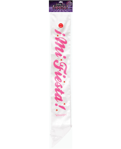 Mi Fiesta Bande Luciente By Sassi Girl - Pink-white Default Title Bachelorette & Party Supplies - Tophatter Daily Deals