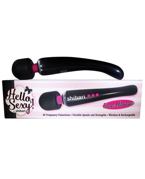 Shibari Hello Sexy Bling Power Massager - Black Default Title Magic Wands - Tophatter Daily Deals