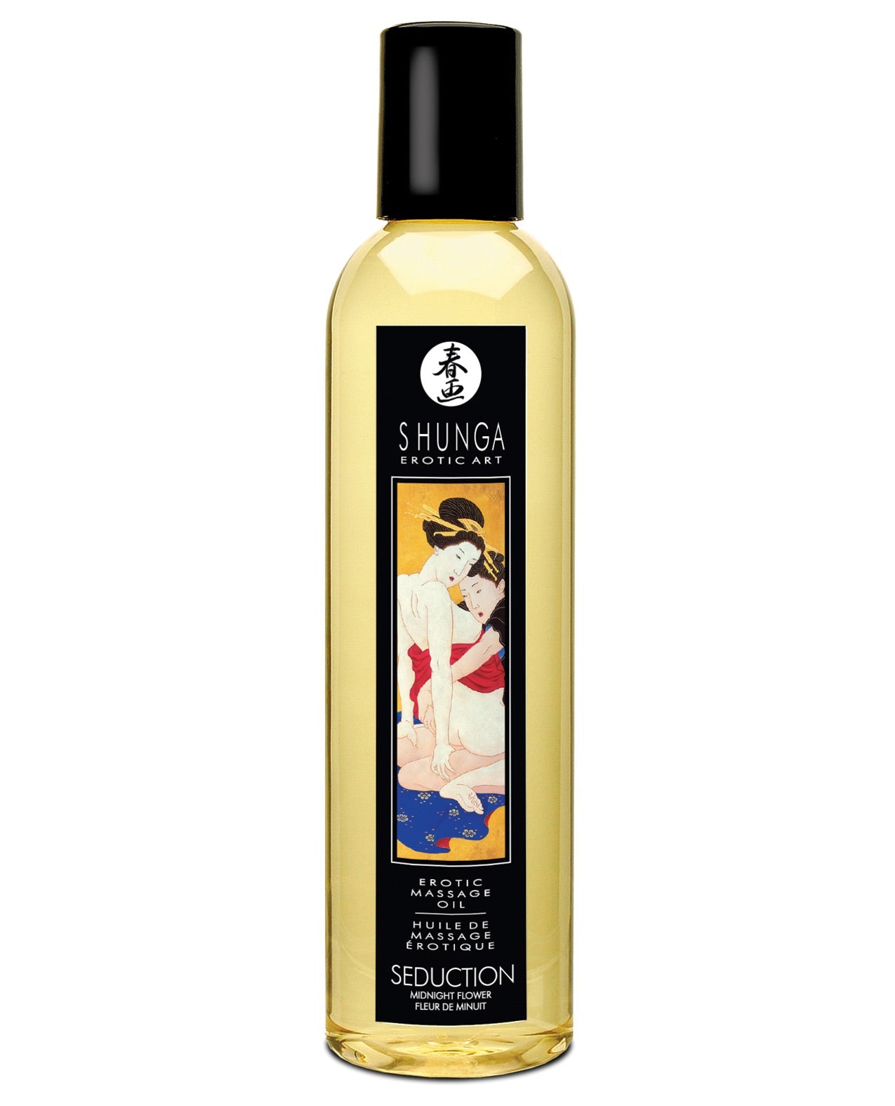 Shunga Massage Oil - 8 Oz Midnight Flower Default Title Massage Oils, Lotions, Creams And Gels - Tophatter Daily Deals