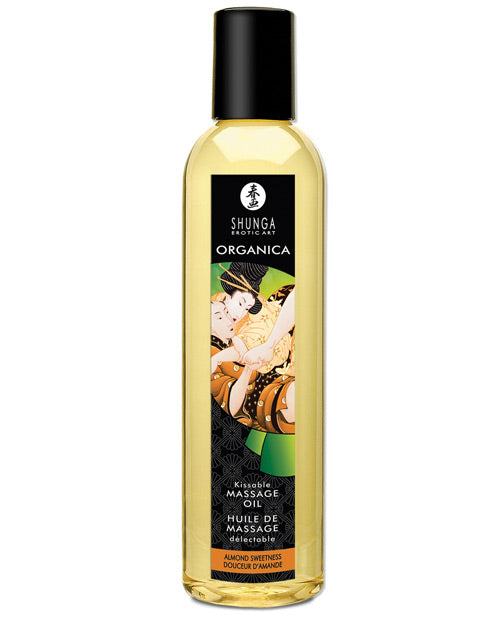Shunga Organica Kissable Massage Oil - 8 Oz Almond Sweetness Default Title Massage Oils, Lotions, Creams And Gels - Tophatter Daily Deals