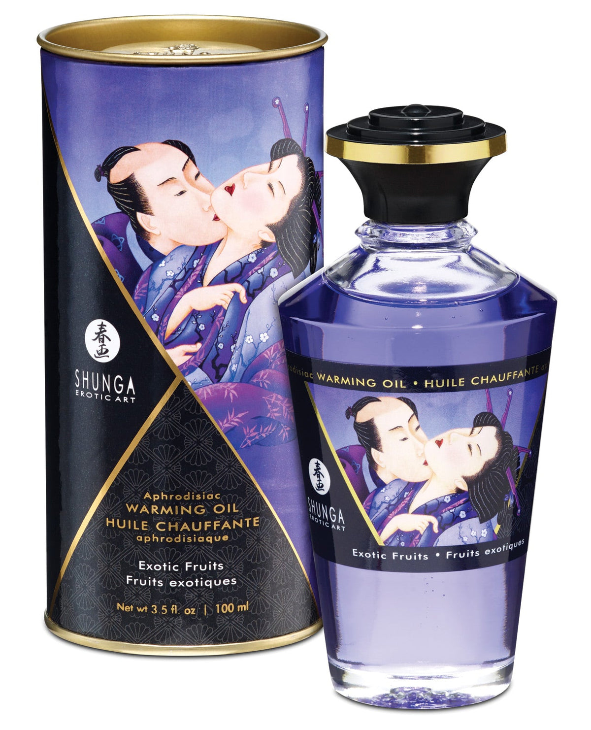 Shunga Warming Oil Exotic Fruits - 3.5 Oz. Default Title Massage Oils, Lotions, Creams & Gels - Tophatter Daily Deals