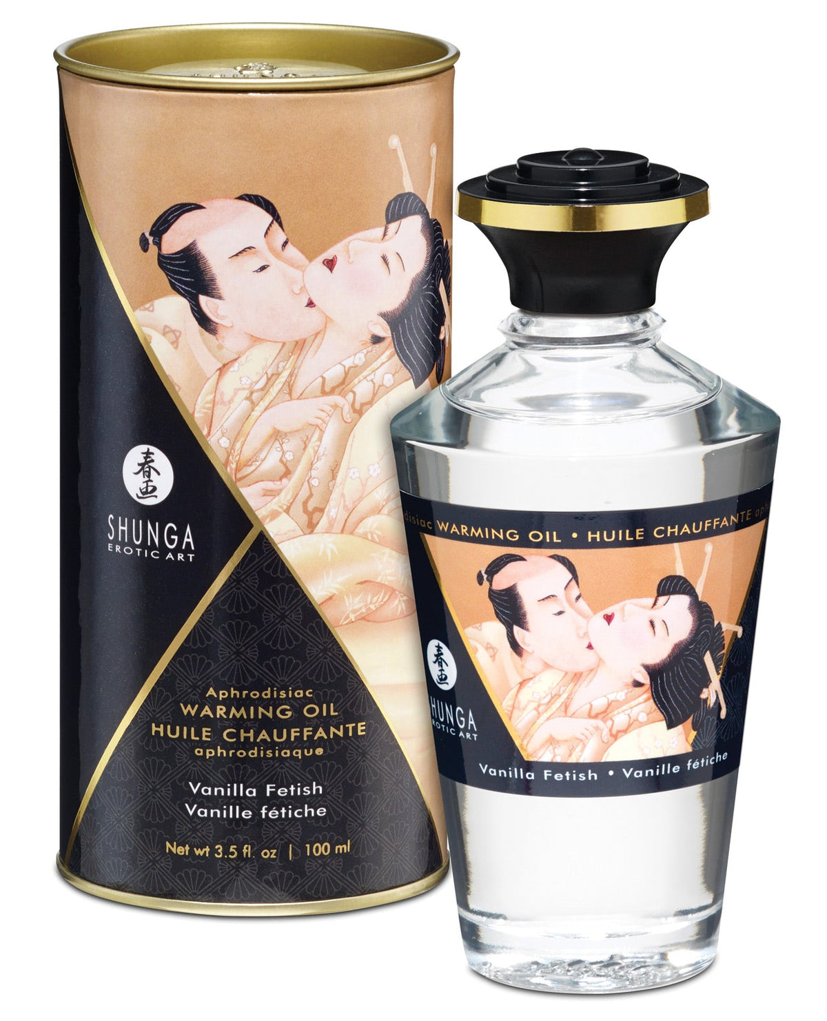 Shunga Warming Oil Vanilla Fetish - 3.5 Oz. Default Title Massage Oils, Lotions, Creams & Gels - Tophatter Daily Deals