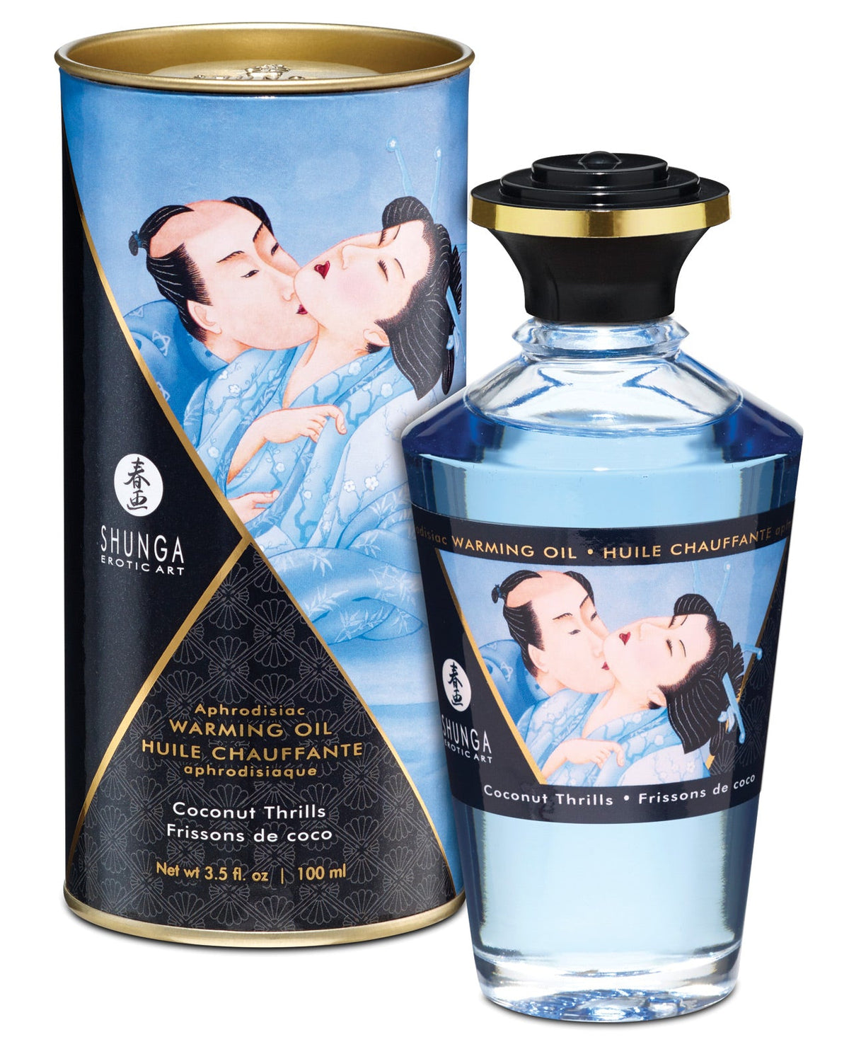 Shunga Warming Oil Coconut Thrills - 3.5 Oz. Default Title Massage Oils, Lotions, Creams & Gels - Tophatter Daily Deals