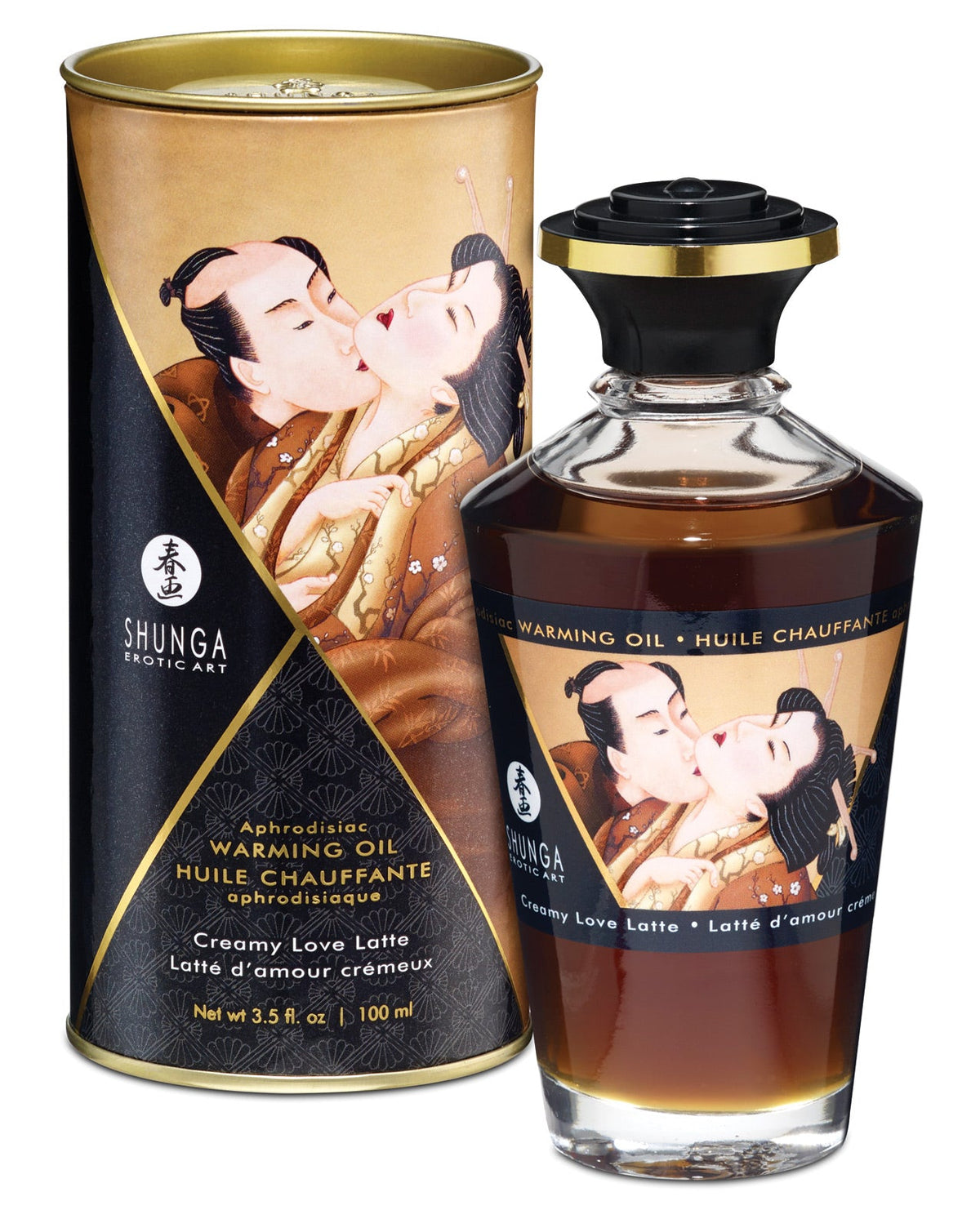 Shunga Warming Oil Creamy Love Latte - 3.5 Oz. Default Title Massage Oils, Lotions, Creams & Gels - Tophatter Daily Deals