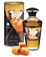 Shunga Warming Oil Caramel Kisses - 3.5 Oz. Massage Oils, Lotions, Creams & Gels - Tophatter Daily Deals
