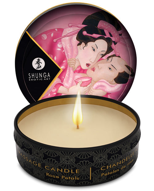 Shunga Aphrodisia Mini Candlelight Massage Candle - 1 Oz Roses Default Title Setting The Mood - Tophatter Daily Deals