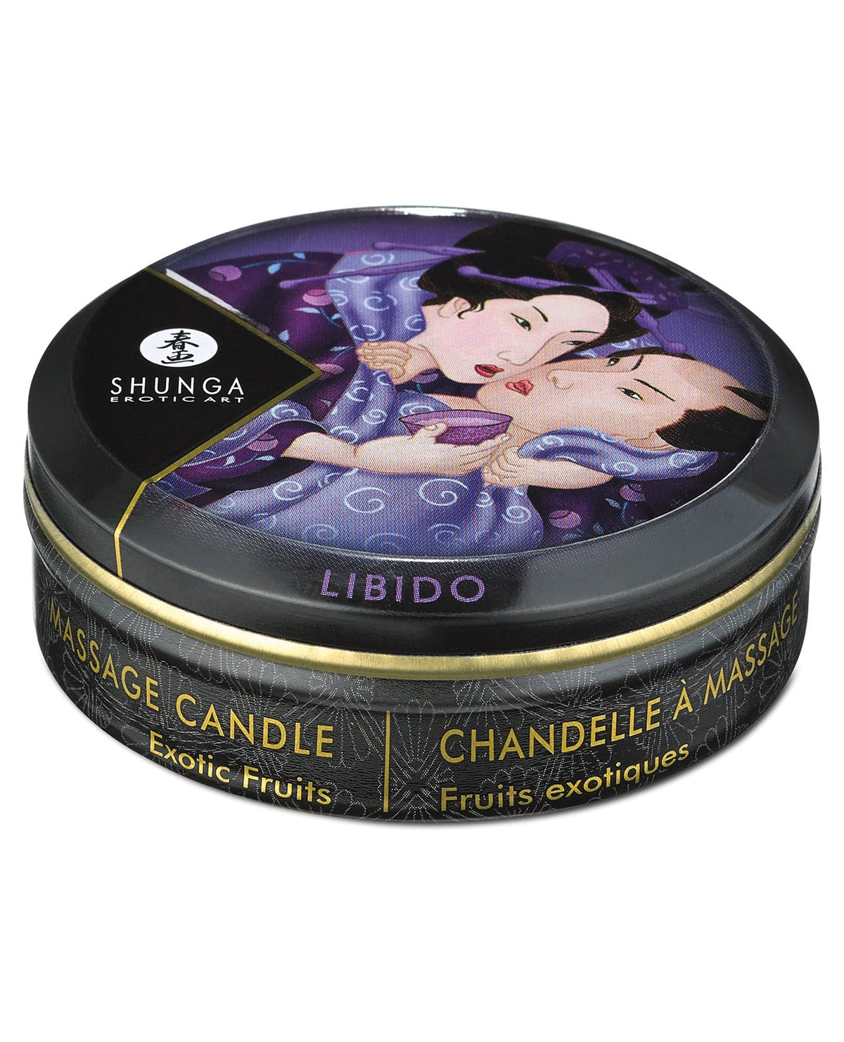 Shunga Libido Mini Candlelight Massage Candle - 1 Oz Exotic Fruits Setting The Mood - Tophatter Daily Deals