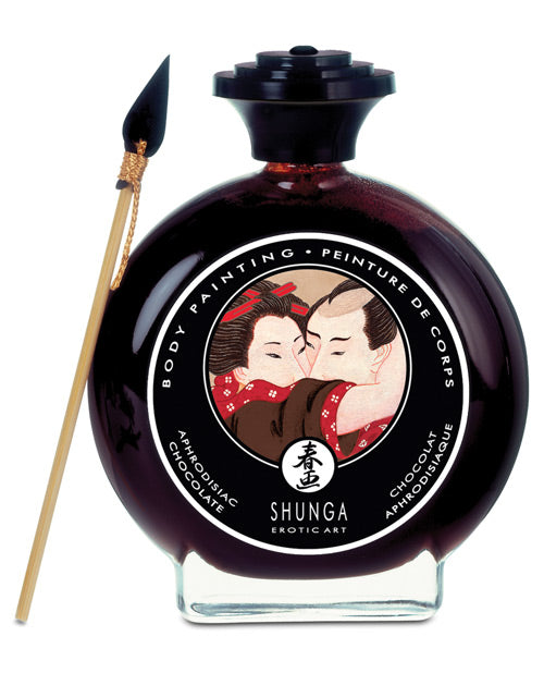 Shunga Edible Body Paint - 3.5 Oz Aphrodisiac Chocolate Default Title Body Fun - Tophatter Daily Deals