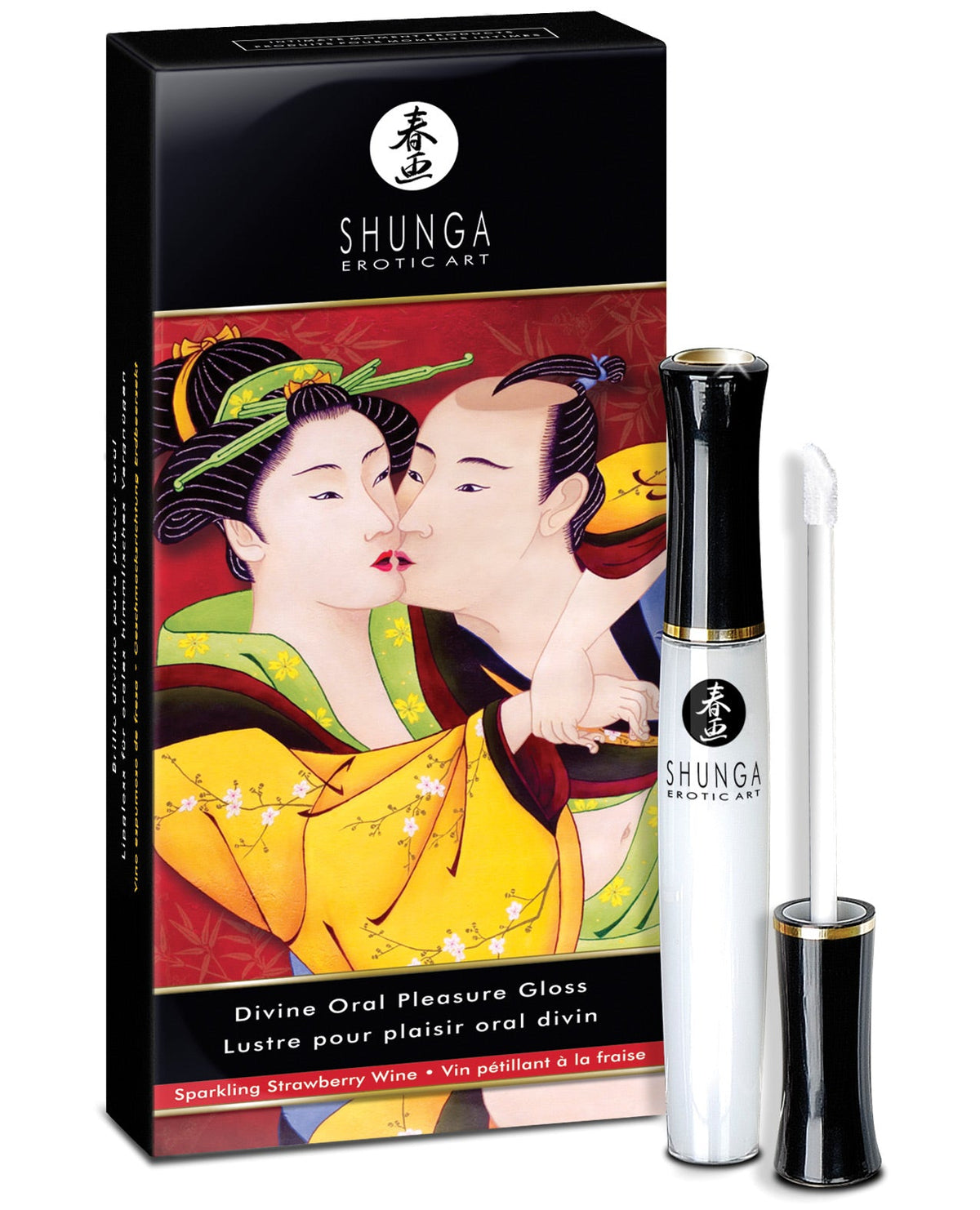 Shunga Divine Oral Pleasure Lipgloss - .33 Oz Sparkling Strawberry Wine Default Title Sexual Enhancers - Tophatter Daily Deals