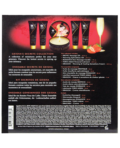 Shunga Geisha's Secret Luxury Gift Set - Sparkling Strawberry Wine Setting The Mood - Tophatter Daily Deals