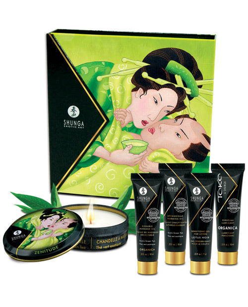 Shunga Geisha's Secret Luxury Gift Set - Organica Exotic Green Tea Default Title Setting The Mood - Tophatter Daily Deals