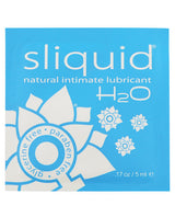 Sliquid Naturals H2o - .17 Oz Pillow Default Title Lubes - Tophatter Daily Deals