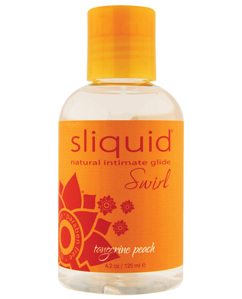 Sliquid Naturals Swirl Lubricant - 4.2 Oz Tangerine Peach Default Title Lubes - Tophatter Daily Deals