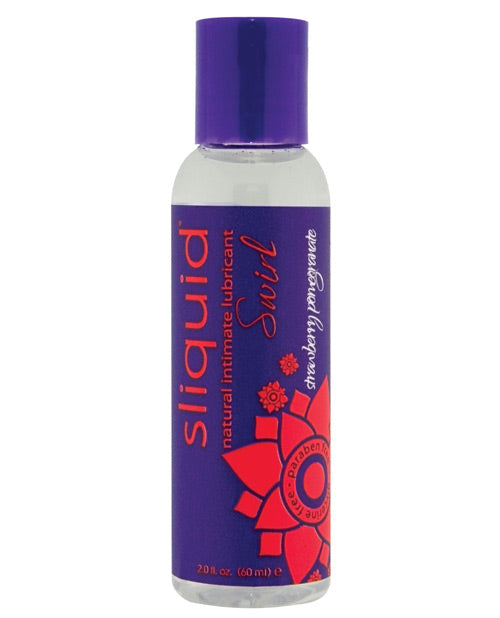 Sliquid Naturals Swirl Lubricant - 2 Oz Strawberry Pomegranate Default Title Lubes - Tophatter Daily Deals
