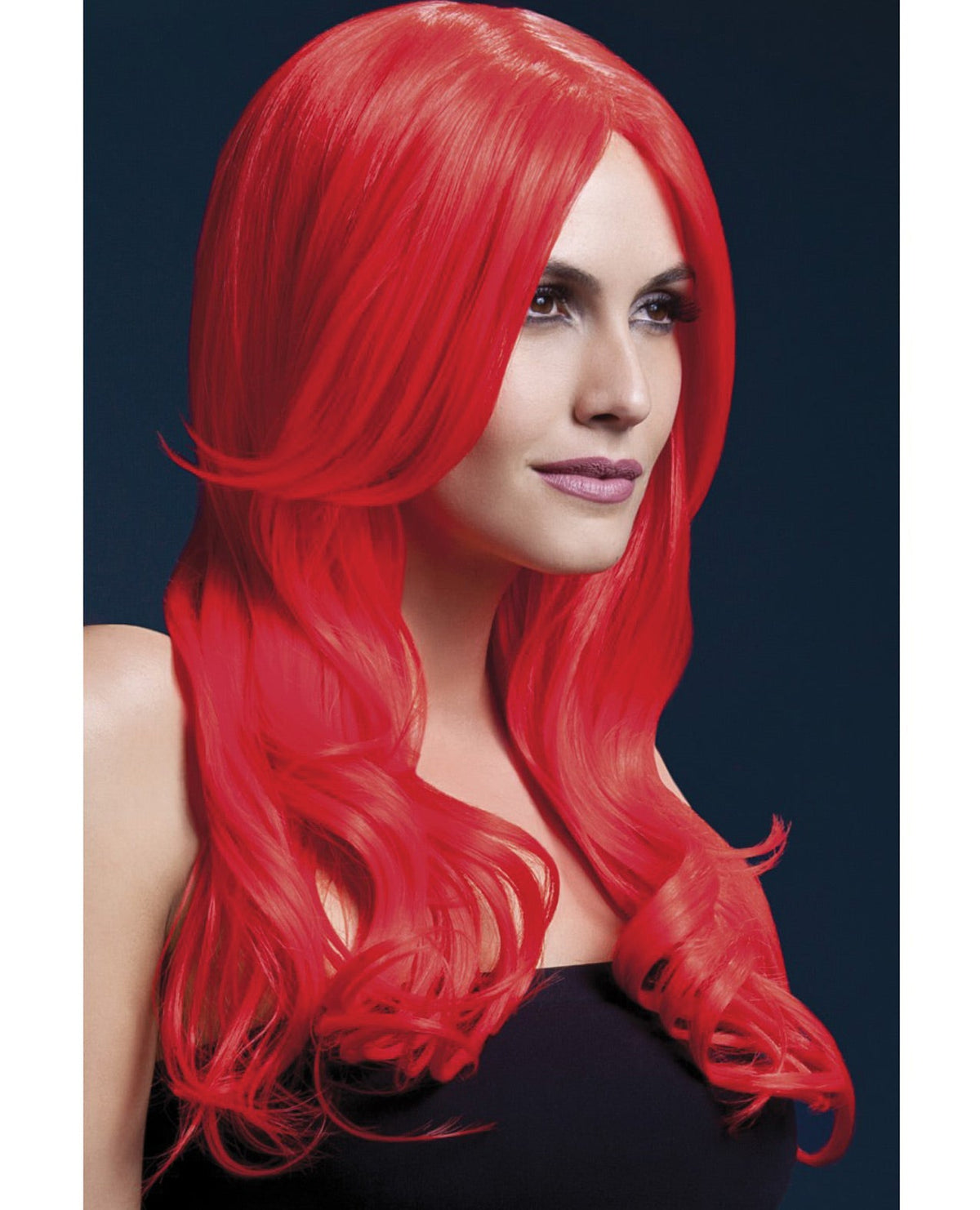 Smiffy The Fever Wig Collection Khloe - Neon Red Default Title Body Fun - Tophatter Daily Deals