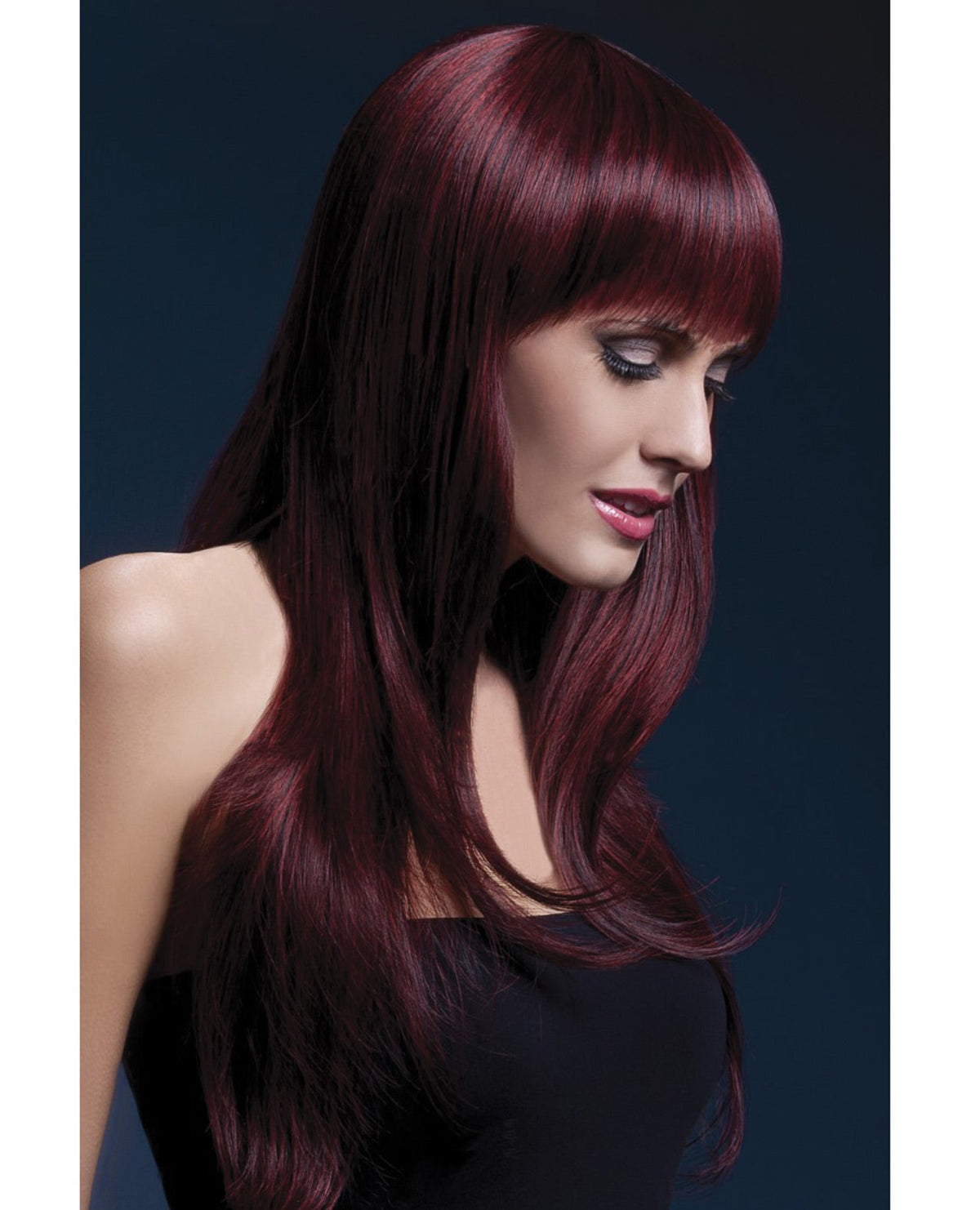 Smiffy The Fever Wig Collection Sienna - Black Cherry Default Title Body Fun - Tophatter Daily Deals