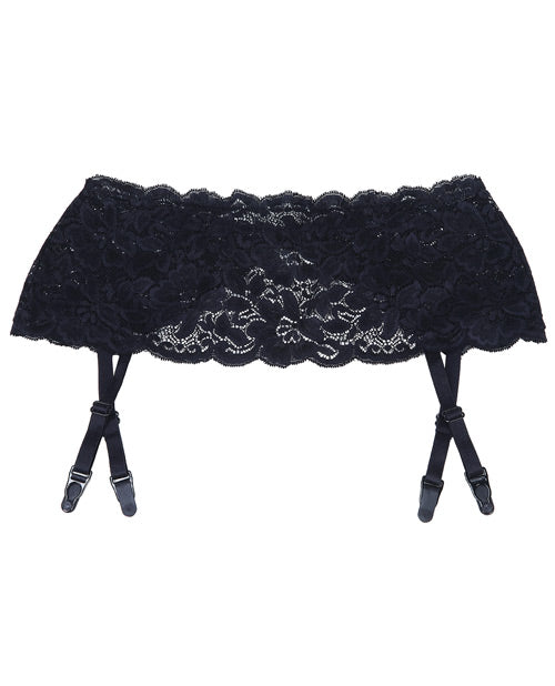 Stretch Lace Garter Belt W-adjustable Garters Black O-s Default Title Undergarments - Tophatter Daily Deals