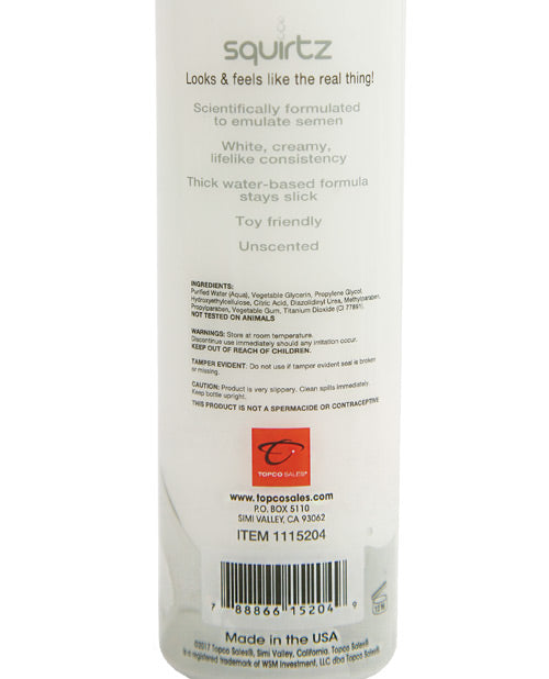 Squirtz Cum Lube - 6.3 Oz Unscented Lubes - Tophatter Daily Deals