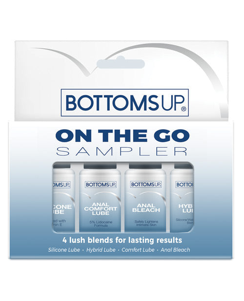 Bottoms Up On The Go Sampler - Asst. 1 Oz Pack Of 4 Default Title Lubes - Tophatter Daily Deals