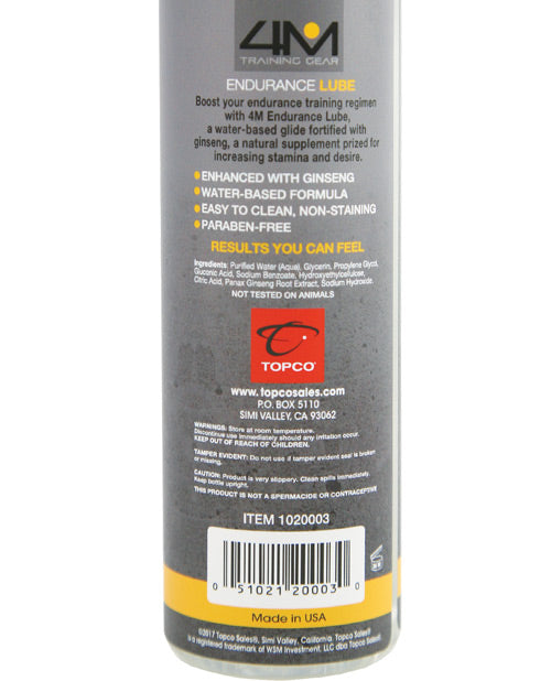 4m Training Gear Endurance Lube W-ginseng - 6.4 Oz Lubes - Tophatter Daily Deals