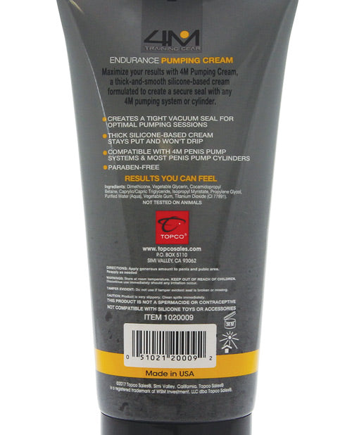 4m Training Gear Endurance Silicone Pumping Cream - 6 Oz Lubes - Tophatter Daily Deals