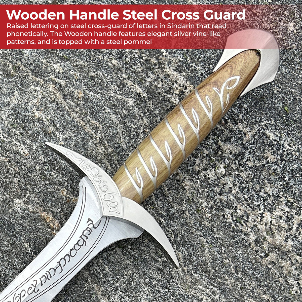 Elven Hardwood Medieval Vine Sword swords - Tophatter Daily Deals