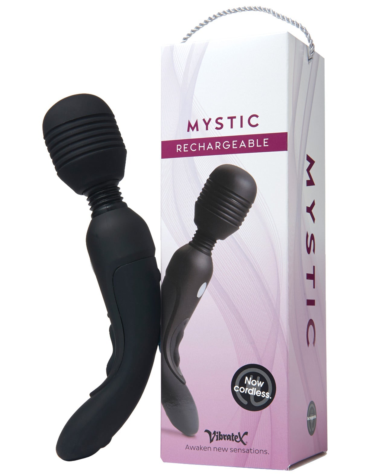 Vibratex Mystic Rechargeable Massager - Black Default Title Magic Wands - Tophatter Daily Deals