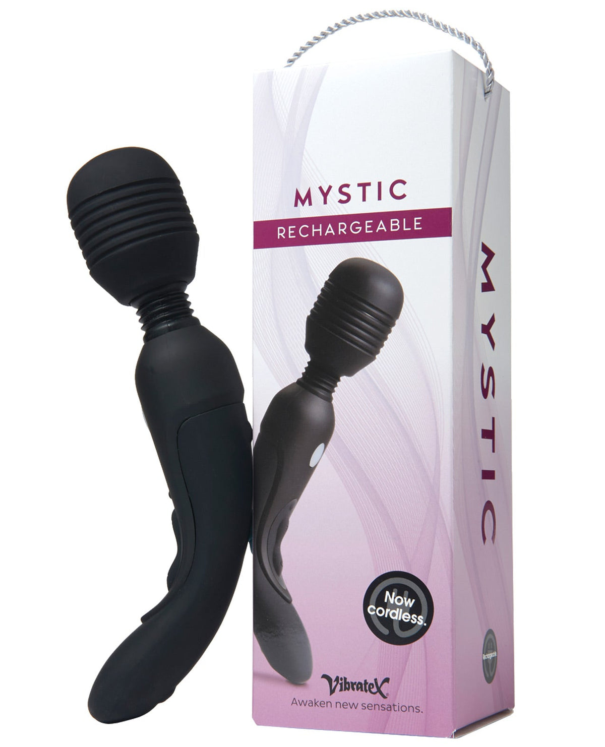 Vibratex Mystic Rechargeable Massager - Black Default Title Magic Wands - Tophatter Daily Deals